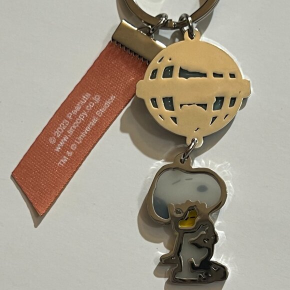 Snoopy and Woodstock Universal Studios Japan Metal Keychain Bag Charm - Picture 7 of 7